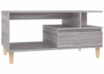 Stolik kawowy szary dąb sonoma 90x49x45 cm drewnopochodny WM-819618