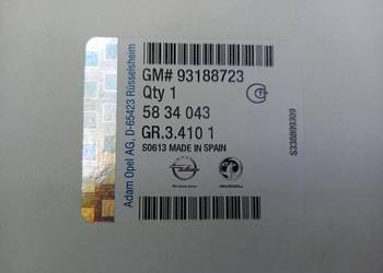 5834043 / 93188723 / AP0722  Filtr powietrza Opel Corsa
