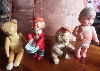Stara zabawka kolekcjonerska Clown Małpka Bobas Miś lata 50/60te XXw.