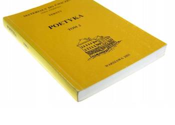 POETYKA TOM 2 - MATERIAŁY DO ĆWICZEŃ - teksty
