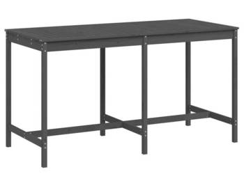 Stół ogrodowy szary 2035x90x110 cm drewno sosnowe WM-824104