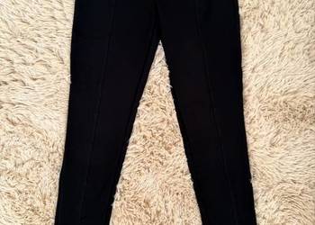 Spodnie damskie Calvin Klein Jeans czarne | wysoki stan | dopasowane