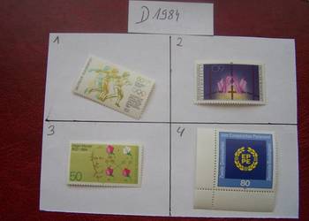 Niemcy 1984 MNH Znaczki z roczników WYBIERAJ