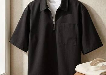 Koszulka Polo zamek kieszonka L