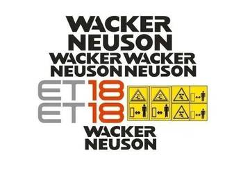 Naklejki oklejenie WACKER NEUSON ET18 Zamiennik