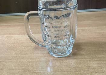 Kufel do piwa z uchem 0,5 L, grube szkło