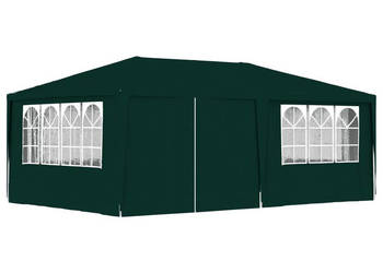Namiot imprezowy ze ściankami 4x6 m zielony 90 g/m² WM-48538