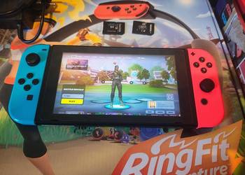 Nintendo switch duży zestaw 200gb