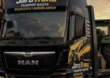 Transport maszyn budowlanych i rolniczych oraz pojazdów.
