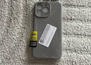 Szare etui MagSafe Fashion case do iPhone 15 pro max