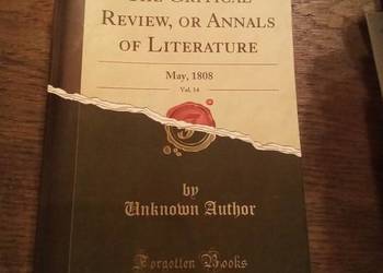 The critical review or annals of literature. Po angielsku