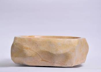 EROSI Yellow C polerowana kamienna umywalka nablatowa INDUSTONE