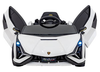 Lamborghini SIAN Białe • Auto na Akumulator 12V • 4 Silniki • Koła EVA • Sk