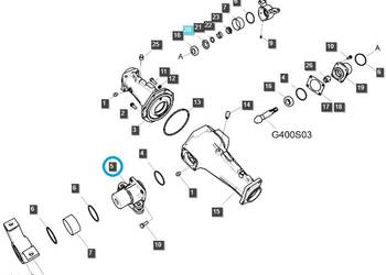 Uchwyt przedniego mostu / TRG400 / LS Tractor 40008997