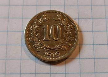 10 HALERZY ( 10 HELLER ) 1916 ROK - AUSTRO-WĘGRY