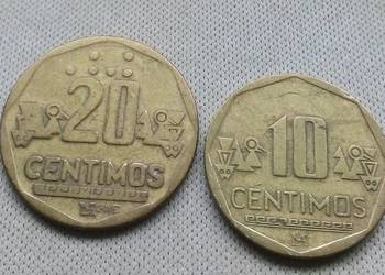 PERU 20 1993 r, 10 2005 r CENTIMOS,