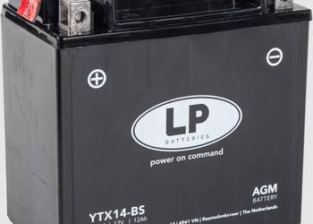 Akumulator motocyklowy 12V 12Ah 190A Landport YTX14-BS