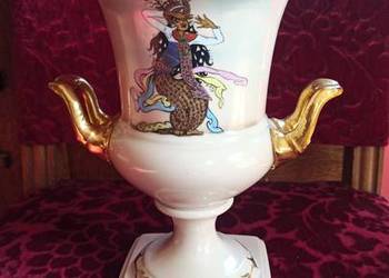 Amfora  Alka Kunst Alboth & Kaiser. Bavaria. Ręcznie malowan Amfora  Alka Kunst Alboth & Kaiser. Bavaria. Ręcznie malowan