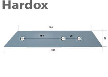Górna część lemiesza HARDOX 90060188/L do pługa SKJOLD