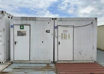 KONTENER BIUROWY PODWÓJNY DUO ZESTAW 2 WEJŚCIA – 30m2
