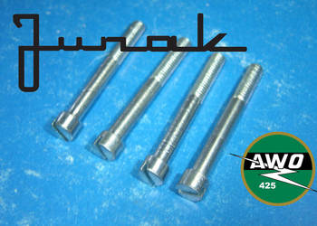 JUNAK AWO śruby cewka iskrownik ORYGINAŁY ZS 3 EZ 41 ocynk KOMPLET x4