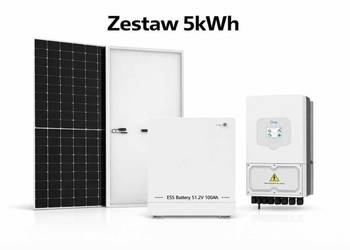 Zestaw budżetowy 5kWh LV (panele, inwerter 1 faza, magazyn 5.12 kWh)
