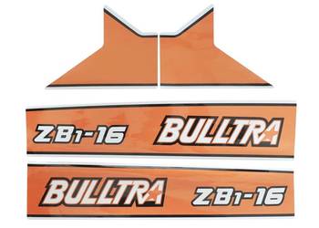 Naklejki Kubota Bulltra B1-16, ZB1-16