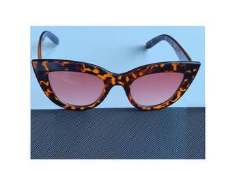 kocie panterki okulary słoneczne lata 60-te leopard gepard