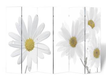 vidaXL Składany parawan, 217x170 cm, motyw kwiatowyotyw kwiatowy(SKU:240481