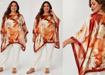 Tunika sukienka Narzutka plażowa damska plus size one size biust 160cm