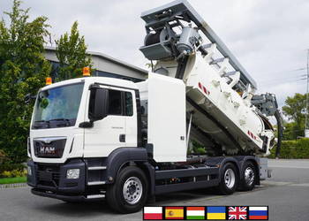 MAN TGS 26.360 E6 / Zabudowa WUKO Rivard 11,7 m3 / 115 tys. km / oś skrętna