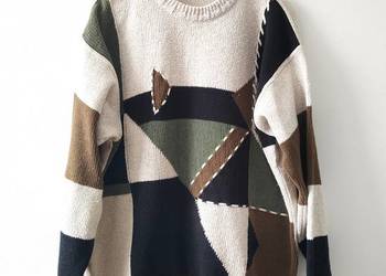 Sweter Vintage y2k love 80 90 00s Jumper Oversize 40 42 44