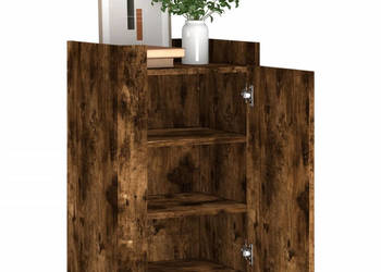 Szafka przydymiony dąb 45x35x75 cm materiał drewnopochodny WM-848399