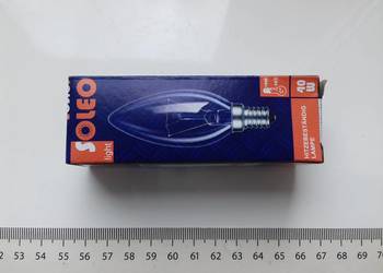Żarówka wolframowa E14 40W Soleo w pudełku, kolor przezroczysty, nieużywane