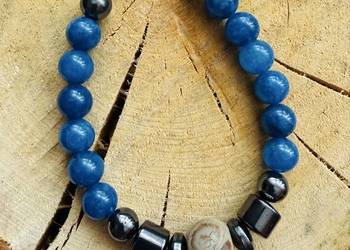 Bransoletka męska z kamieni naturalnych