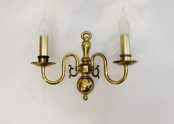 ~* kinkiet 2 ramienny mosiądz V * ~