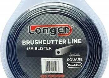 Żyłka Tnąca Longer DUAL-CUT 2,4 mm 15 m Kwadrat Profesjonalna