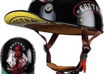 Kask z daszkiem na rower, hulajnogę, rolki, choppera Wyglada jak czapka