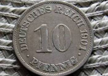 Niemcy 10 Pfennig 1901r--A
