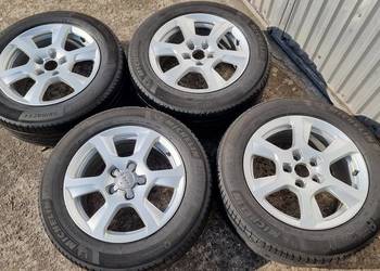4x KOŁA 5x112 16 x7,5 ALU felgi 225/55r16 opony lato Michelin kraków