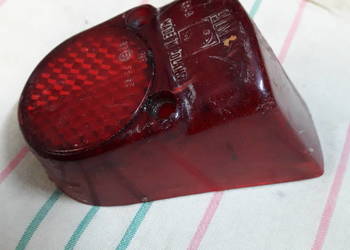 Oryginalny klosz Polmo, lampa tył Komar, PRL