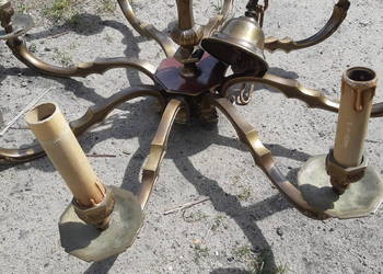 Żyrandol mosiężny Lampa
