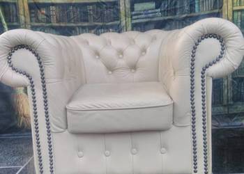 Zestawu fotel 1chesterfield skóra naturalna