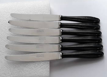 Noże obiadowe (nr.1), BAKELIT, Gerlach, sztućce PRL