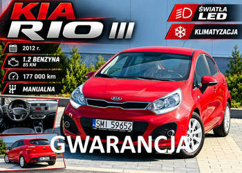 Kia Rio 1.2 benz , LED , Gwarancja III (2011-)