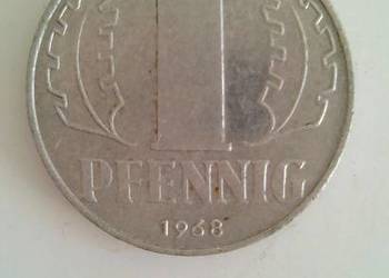 Moneta 1 pfennig DDR