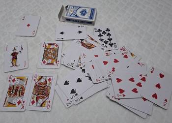 Karty do gry, niebieskie, 54szt. No. 555 (Kolekcje, hobby)
