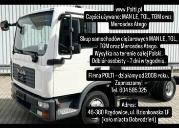 Części MAN TGL TGM Euro 4,5,6 8.180 8.210 12.240 12.250 12.290 Wysyłka