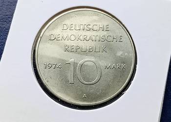 Stare monety 10 marek 1974 25 lat NRD NIemcy Stare monety 10 marek 1974 25 lat NRD NIemcy