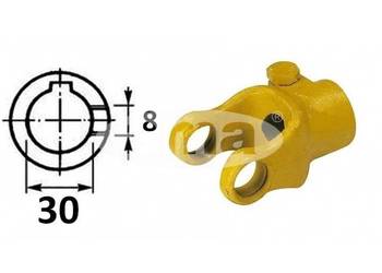 Widłak maszynowy ze śrubą ściskającą 8mm, otwór fi: 30 SMART LINE BLACK 0F…